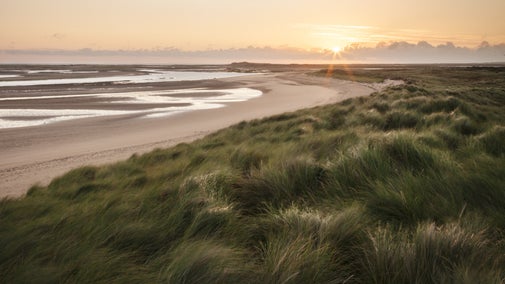 Sunset over Brancaster Estate